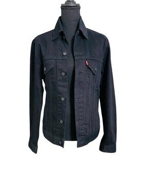 Levi’s Strauss Men’s Trucker Style Jean Jacket With Back Appliqué of